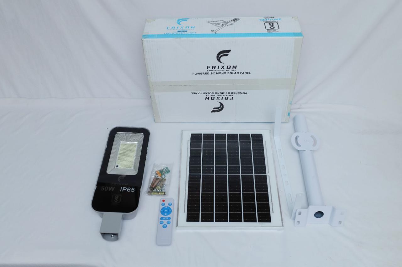 Frixon Neptune Series Ultra Bright Solar Street Light – 50W