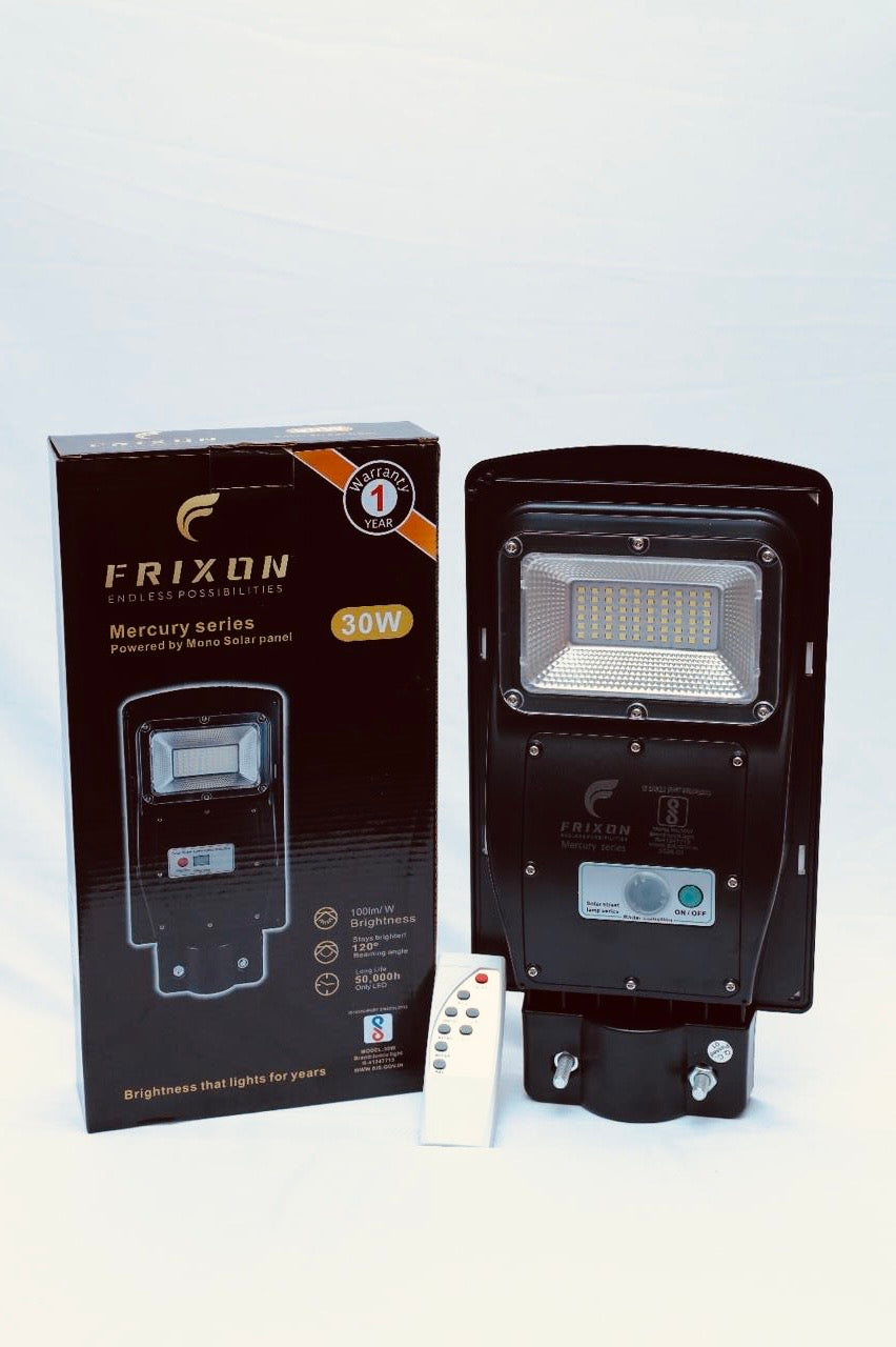 Frixon Mercury Series Solar Street Light – 30W