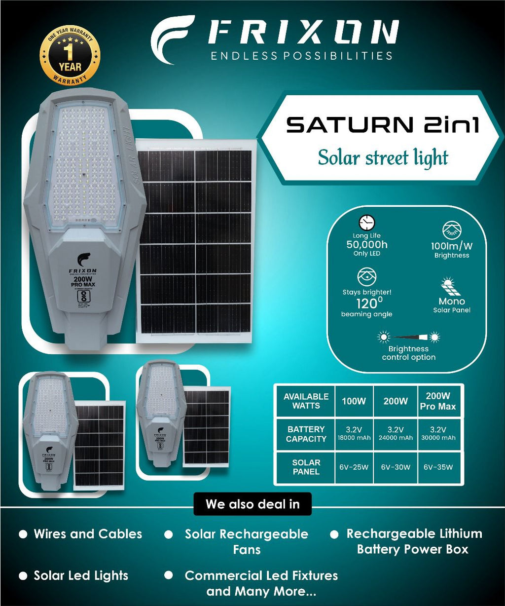 Frixon Saturn Series Smart Solar Light – 200W