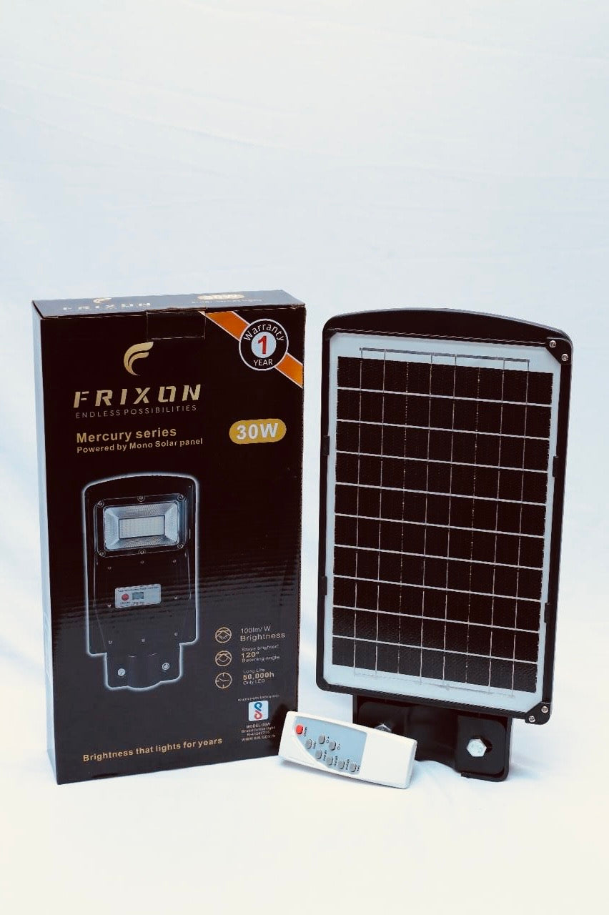 Frixon Mercury Series Solar Street Light – 30W